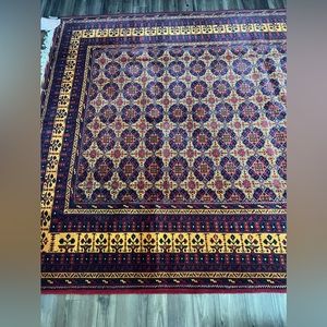 Persian hand knotted rug